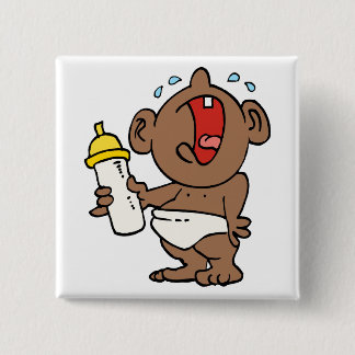 cry baby bottle 2 inch square button
