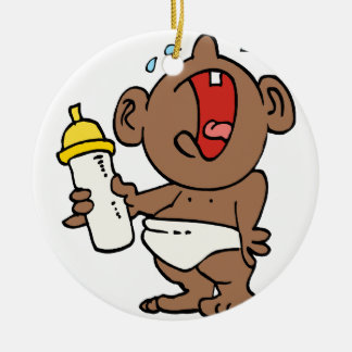 cry baby bottle ceramic ornament