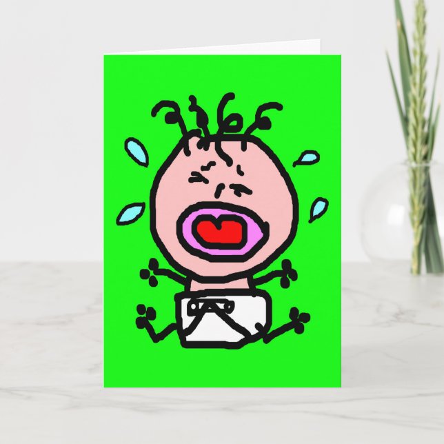 Cry baby cute crying babies expecting pregnant announcement (Front)