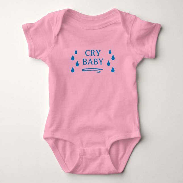Cry baby funny bodysuit with tear drops (Front)