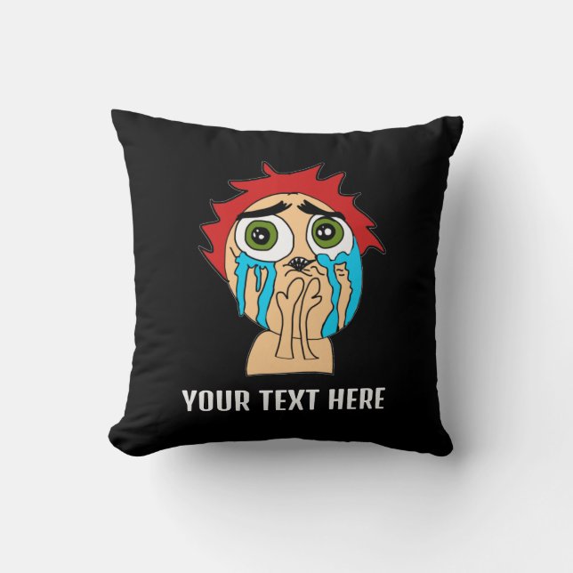 cry for love  throw pillow (Front)