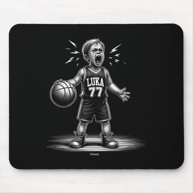 Cry Luka By Complaining And Yelling At The Referee Mouse Pad (Front)