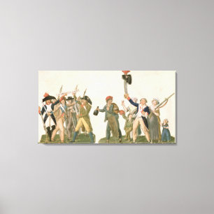 Cry of Liberty and the Departure for the Canvas Print