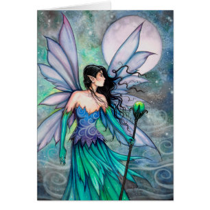 Cry of the Wind Watercolor Fantasy Fairy Art