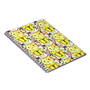 Crying Banana Cat Pattern Notebook