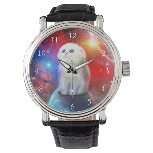 Crying cat in space                                watch (Front)