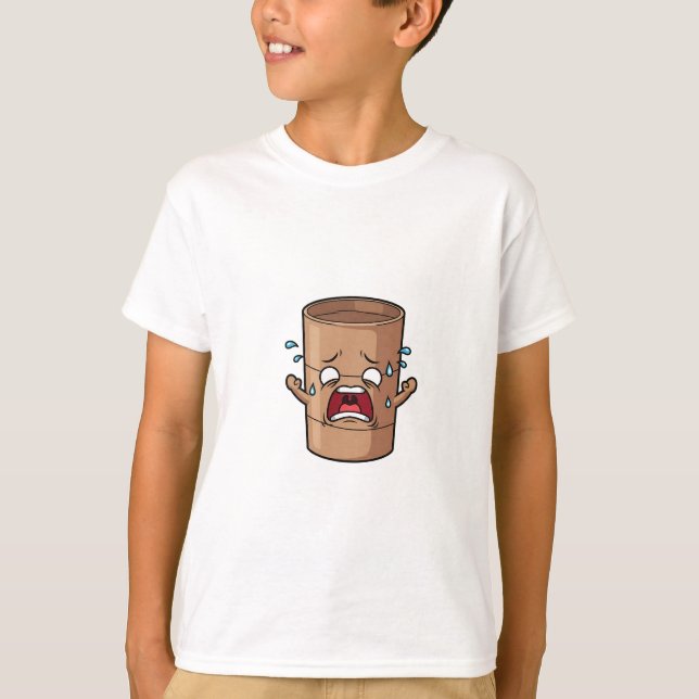 Crying Cinnamon Roll Funny Kids T-Shirt (Front)