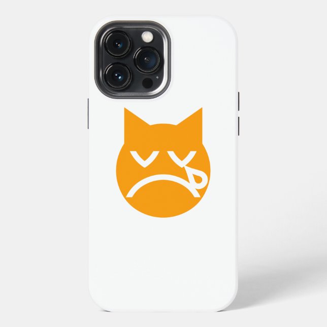 Crying Emoji Cat iPhone Case (Back)