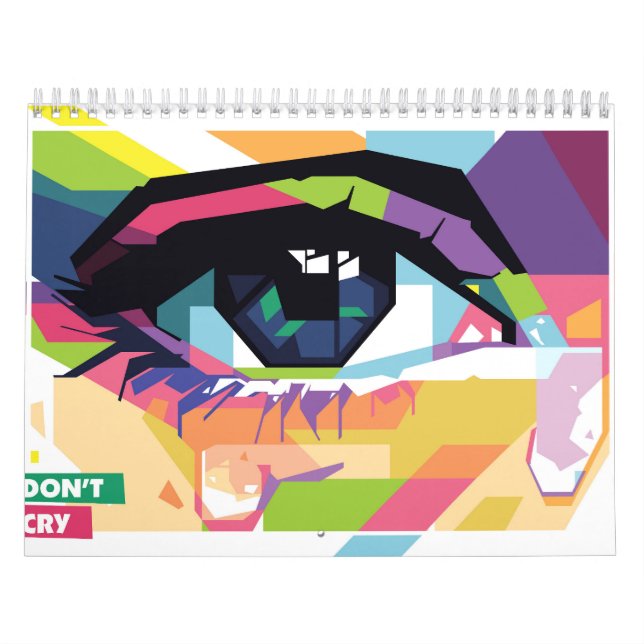 Crying eyes pop art calendar (Cover)
