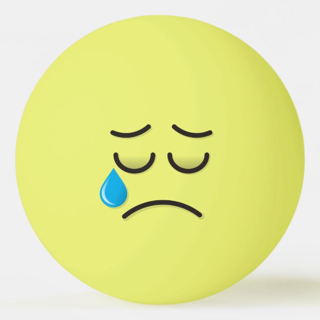 Crying Face Ping Pong Ball (Front)