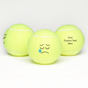 Crying Face Tennis Balls