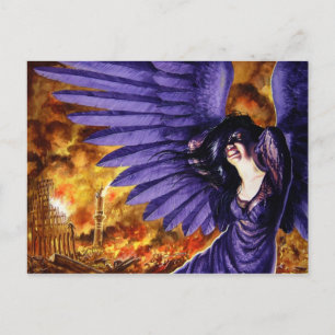 Crying Gothic Angel Postcard