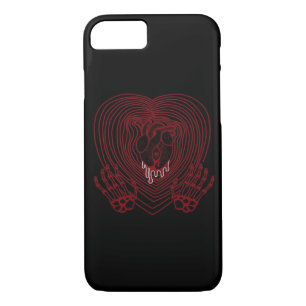 Crying Heart In Red Skeleton Hands Hearts Modern  Case-Mate iPhone Case