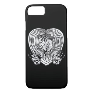 Crying Heart Skeleton Hands Classic Style Case-Mate iPhone Case