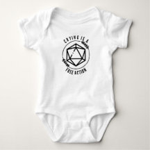 Crying is a Free Action Baby Bodysuit