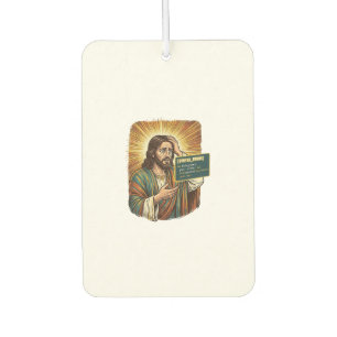 Crying Jesus Syntax Error Coding Programmer Softwa Air Freshener