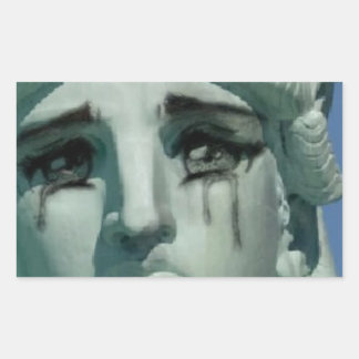 Crying Statue of Liberty Sticker