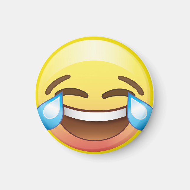 Crying Tears of LOLs Happy Laughing Emoji Magnet (Front)