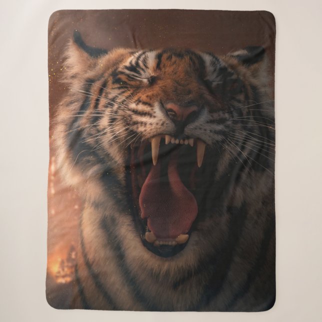 Crying Tiger - Sherpadecke Sherpa Blanket (Front)