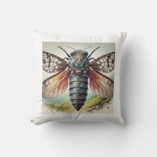 Cryptaspasma Insect 050824IREF231 - Watercolor Throw Pillow