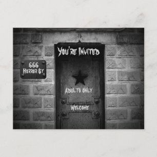 Crypte du cimetière éffrayant invitations Hallowee