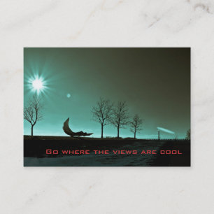 Cryptic Sun Beams Photo Art Business Cards