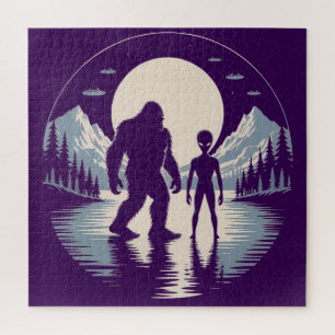 Cryptid Alien UFO Paranormal Jigsaw Puzzle