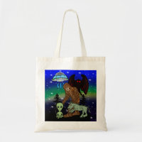 Cryptid Big Foot Alien Mothman UFO Chupacabra