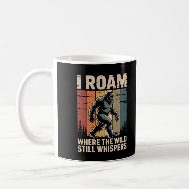 Cryptid Bigfoot Sasquatch Wilderness Explorer Mug (Left)