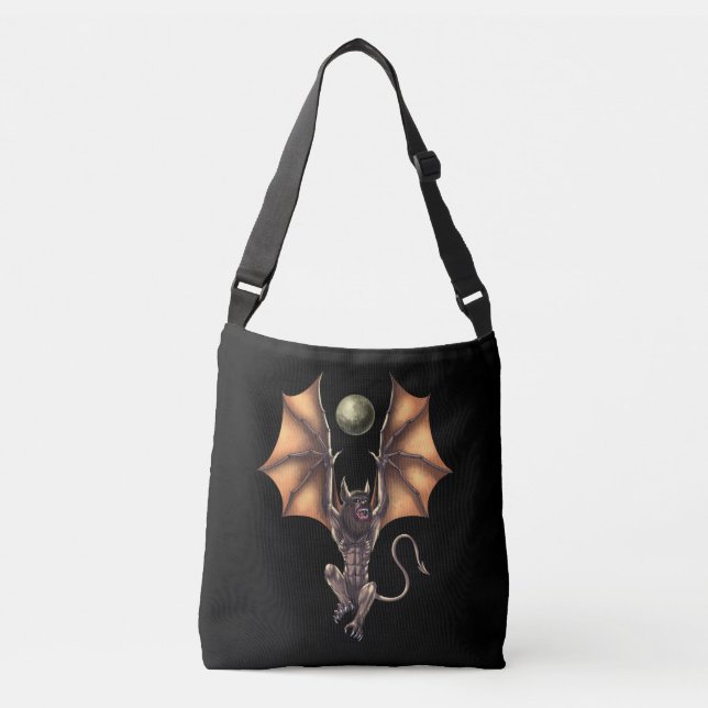 Cryptid Creature Ahool Crossbody Bag (Front)