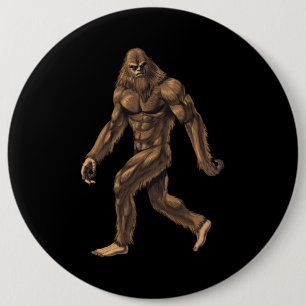 Cryptid Creature Bigfoot 6 Inch Round Button