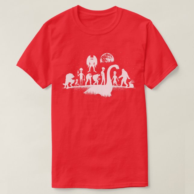 Cryptid Mythical Creatures T-Shirt (Design Front)
