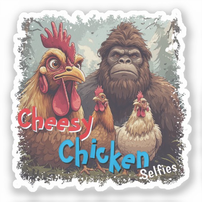 “Cryptid Photo Op” Cheesy Chicken Vinyl (Front)