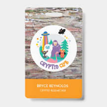 Cryptid Researcher Party Badge