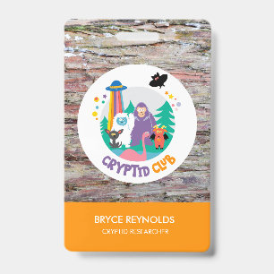 Cryptid Researcher Party Badge