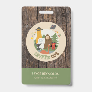 Cryptid Researcher Party Badge