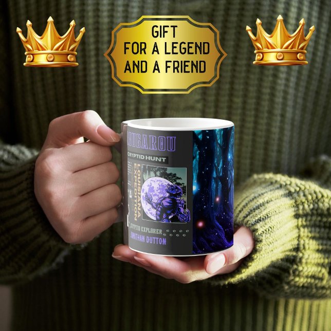 Cryptid Rougarou Louisiana Two-Tone Coffee Mug (Creator Uploaded)