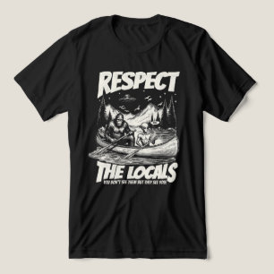 Cryptid Sasquatch Alien Encounter Tri-Blend Shirt