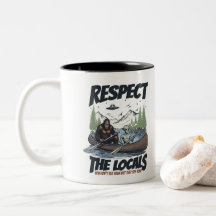 Cryptid Sasquatch Alien UFO Canoe Graphic