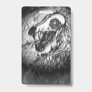Cryptid: Snow Wasset Sketch Badge