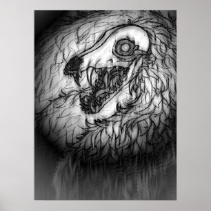 Cryptid: Snow Wasset Sketch  Poster