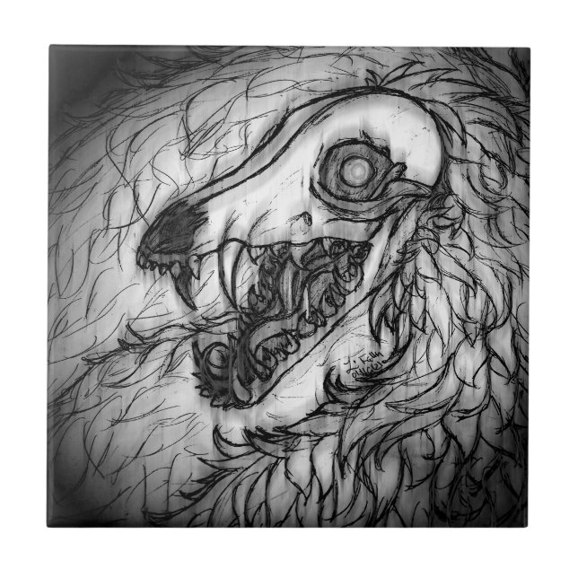 Cryptid: Snow Wasset Sketch  Tile (Front)
