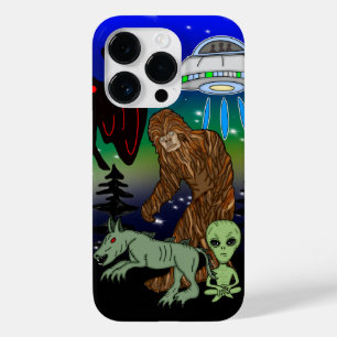 Cryptid, UFO, Big Foot, Chupacabra, Alien Mothman Case-Mate iPhone 14 Pro Case