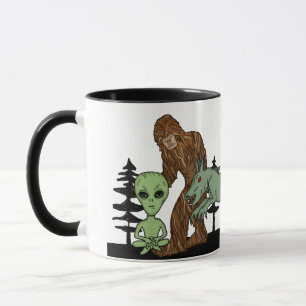 Cryptid, UFO,  Big Foot, Chupacabra, Alien Mug