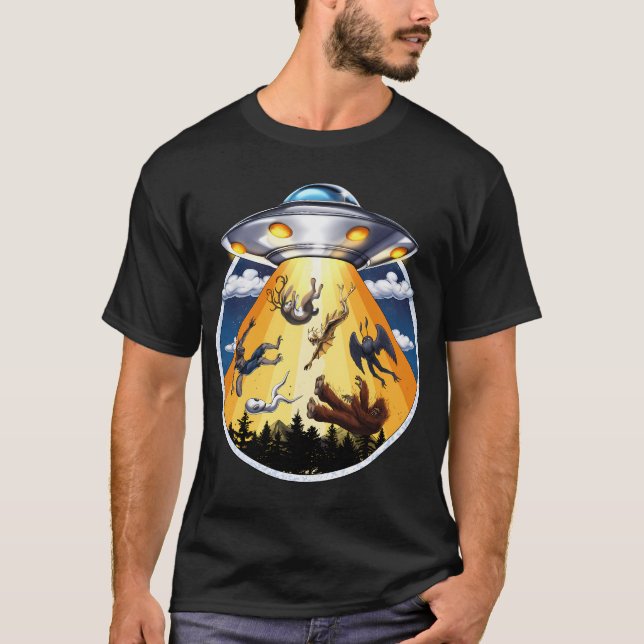 Cryptids Alien Abduction T-Shirt (Front)