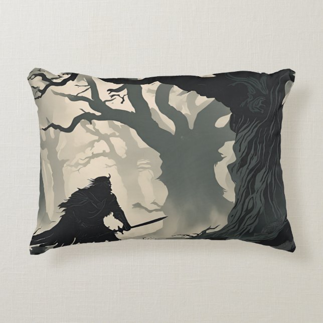 Cryptid's forest  accent pillow (Front)