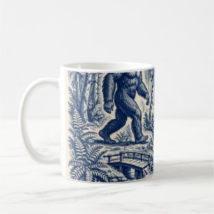 Cryptids of North America — Toile Pattern Coffee Mug