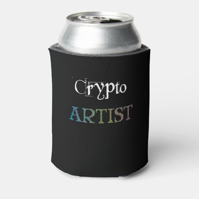 Crypto Artist Dark Can Cooler (Can Back)