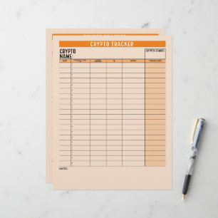 Crypto Asset Tracker with Coin Balance, Transfer Letterhead