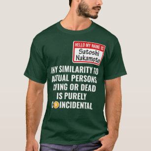 Crypto Bitcoin Funny Halloween Satoshi Nakamoto HO T-Shirt